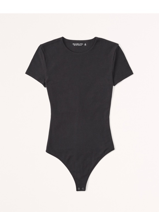 Abercrombie & Fitch Tops - Abercrombie & Fitch Black Short-Sleeve Bodysuit